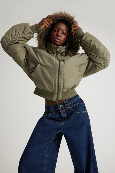 Y2k Tyler Jacket, DUSTY KHAKI