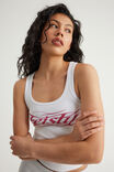 Graphic Rib Tank, WHITE / FIESTY - example image 4