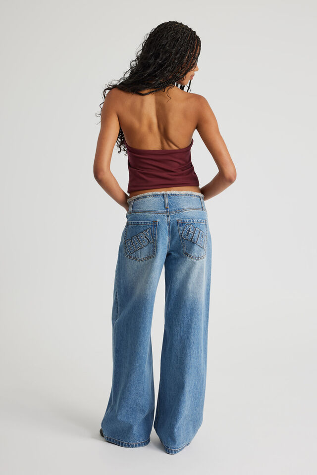 Mid Rise Baggy Jean, MOSH TINT BLUE_BABY GIRL