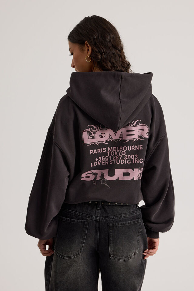 Chloe Hoodie, WASHED PHANTOM/LOVER STUDIO