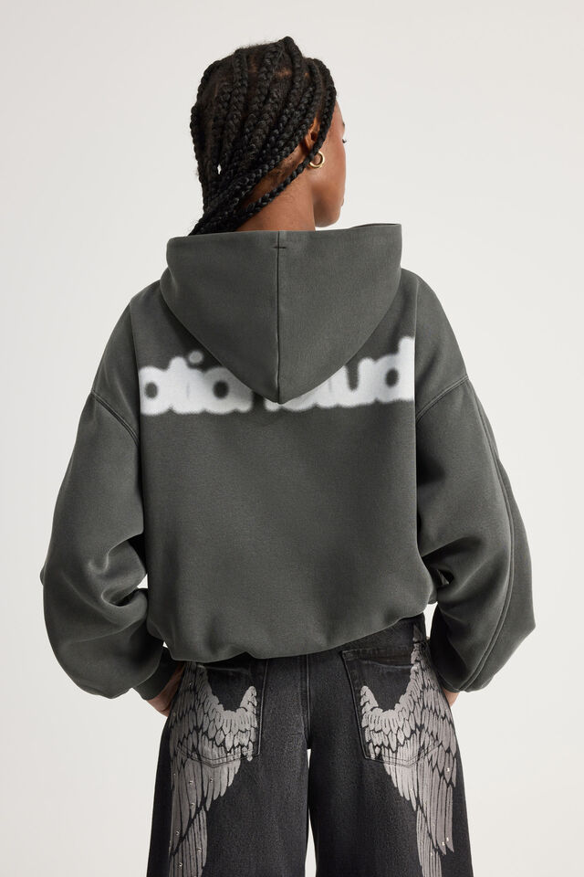 Notion Boxy Hoodie, NTN WASHED BLACK/NOTION STUDIO
