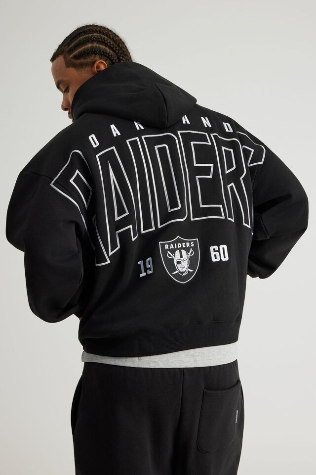Nfl Hoodie, LCN NFL BLACK /RAIDERS BOLD CLASSIC