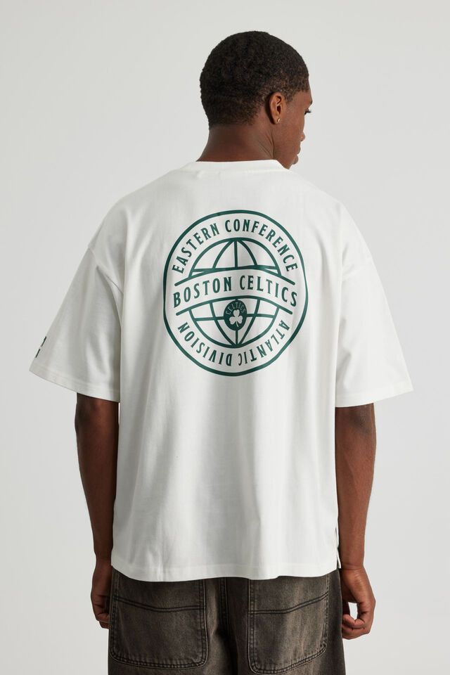 Heavy Weight Box Fit Nba Tshirt, LCN NBA CLOUD/BOSTON CELTICS GLOBE