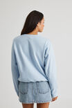 Graphic Crew Sweater, CLOUD BLUE/COWBOY BOOTS - alternate image 3