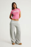 Fitted Graphic Tee, HYPER PINK / SPOILED - example image 2