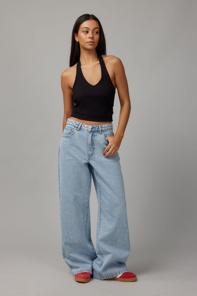 Holly Halter Top, BLACK