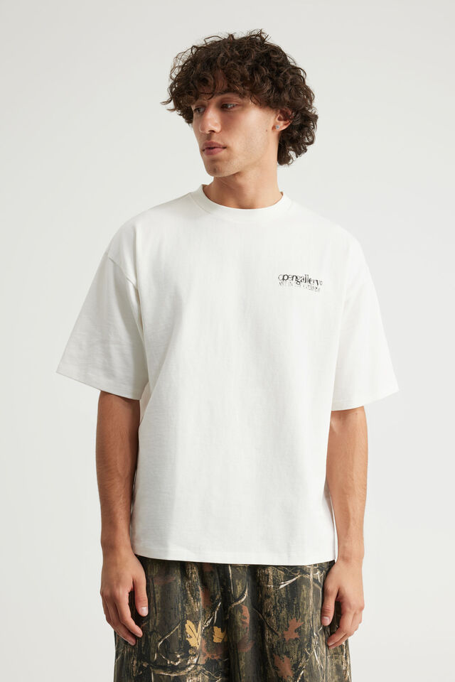 Open Gallery Box Fit Tshirt, OG CLOUD/HANDSCRIPT
