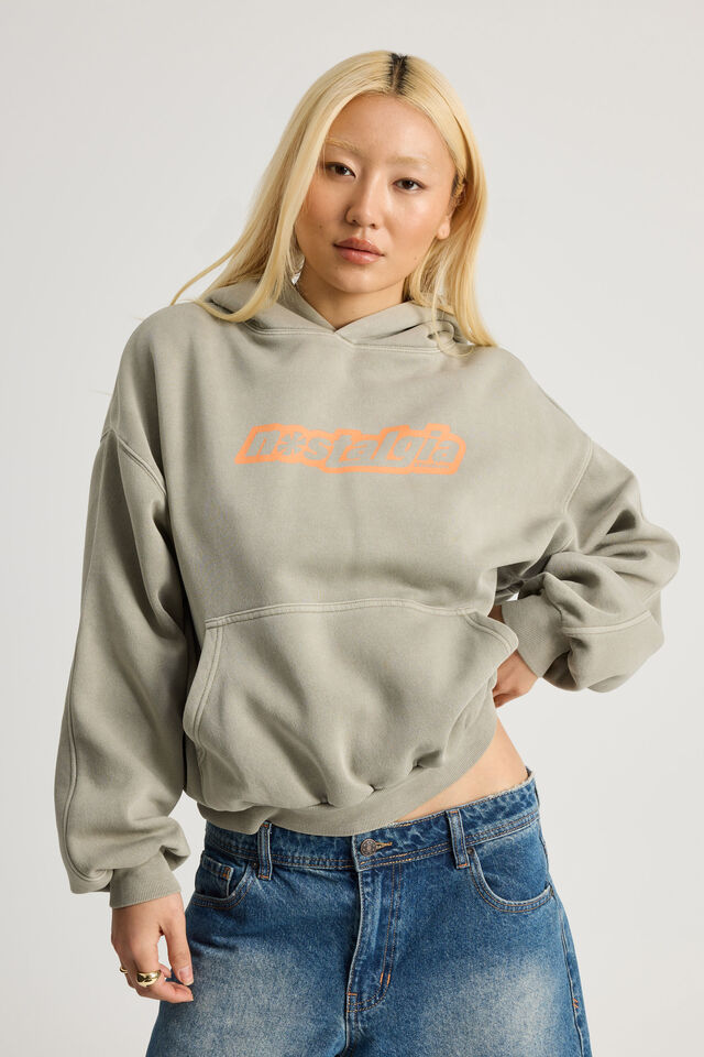 Chloe Hoodie, WASHED SUNBLEACHED KHAKI/NOSTALGIA