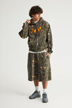 Half Half Zip Thru Hoodie, HH FORREST CAMO/GLOOP - example image 2