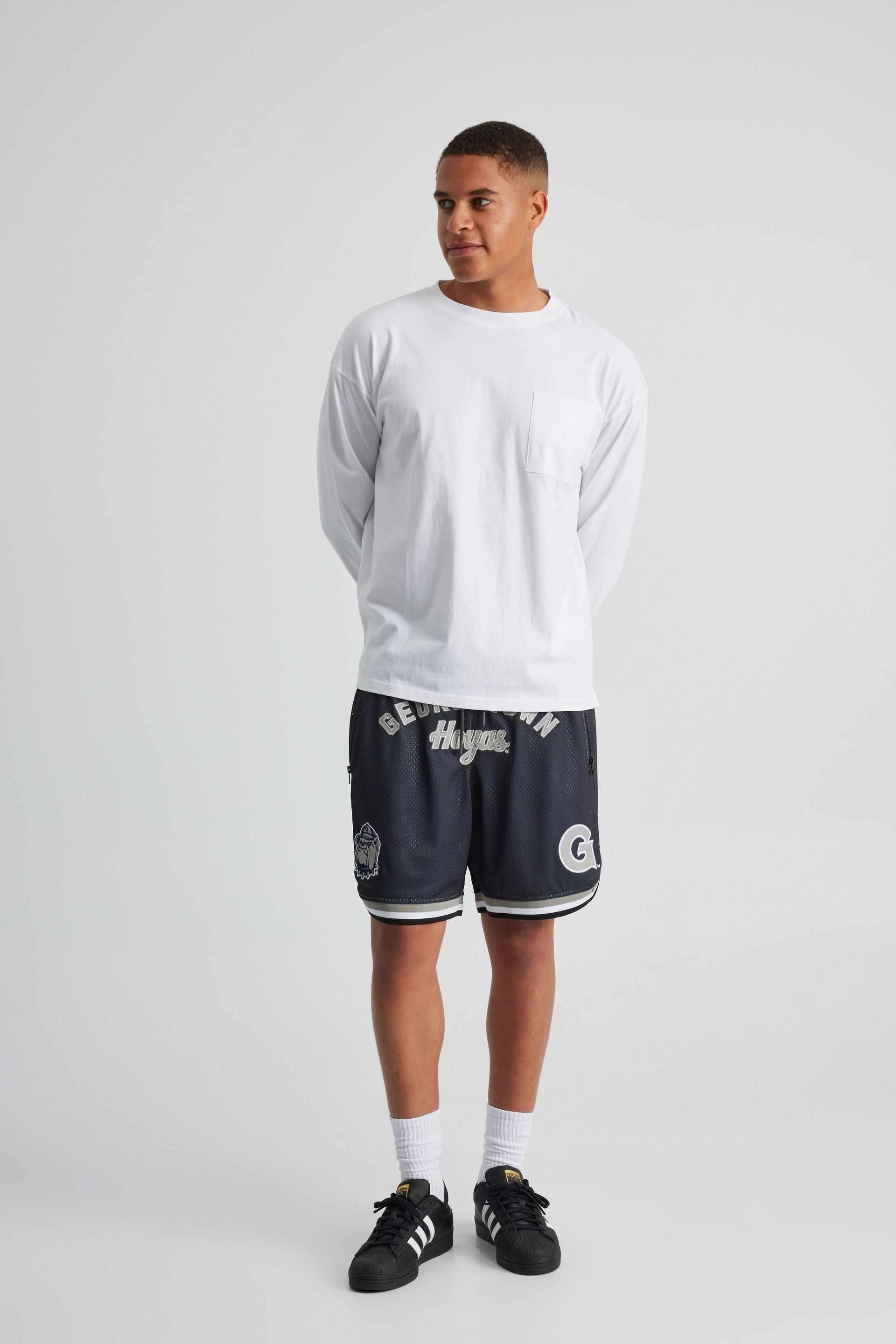 Georgetown authentic basketball shorts new arrivals