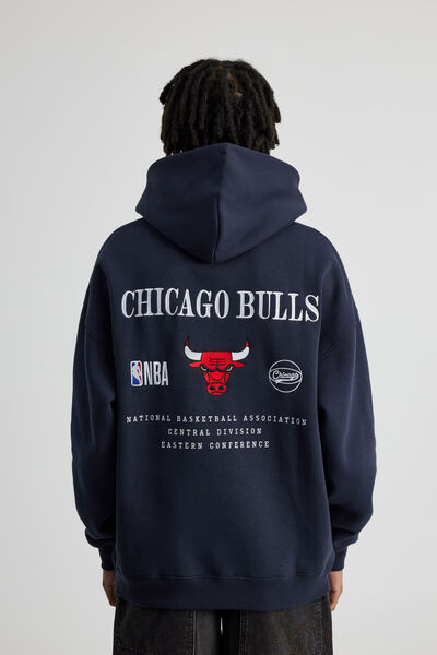 Nba Hoodie, LCN NBA NAVY BLAZER/BULLS NEW PREP