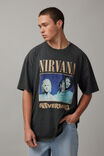 Oversized Music Merch T Shirt, LCN MT WASHED SLATE/NIRVANA NEVERMIND - alternate image 1