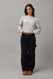 Lola Oversized Cable Knit Crew, SILVER/NEW YORK CITY - alternate image 5
