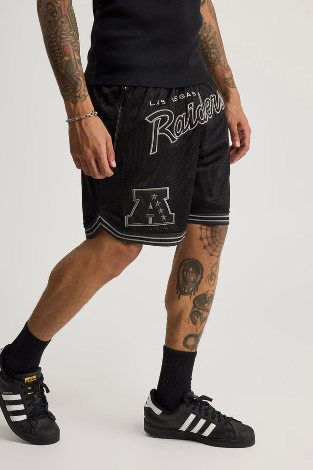 Nfl Basketball Short, LCN NFL BLACK/RAIDERS A CLASSIC