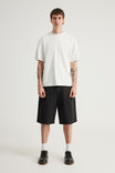 Half Half Classico Denim Short, CLEAN WASHED BLACK - alternate image 2