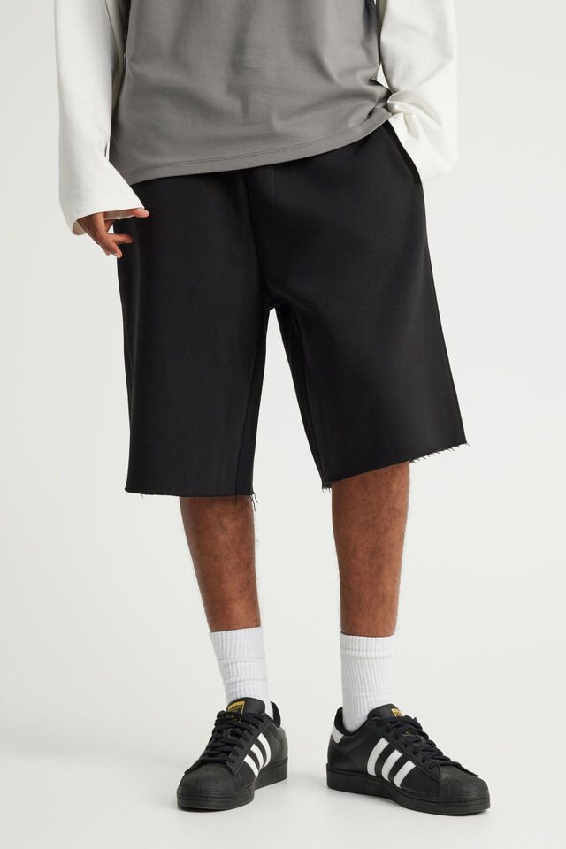 Authentics Baggy Track Short, BLACK