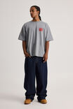 Half Half Heavyweight Box Fit Graphic Tshirt, HH CONCRETE/SOUNDSCAPE - alternate image 2