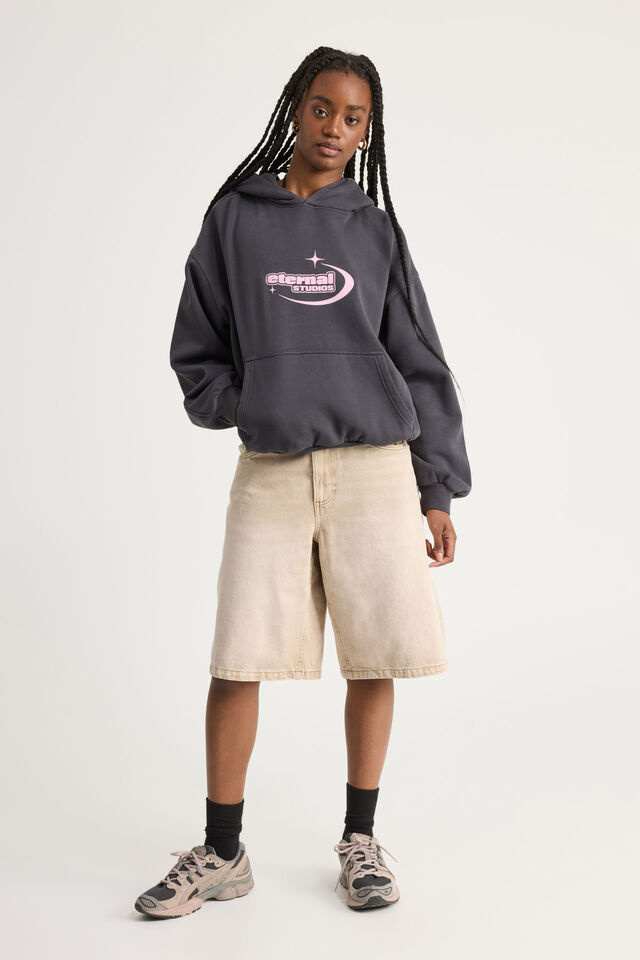 Chloe Hoodie, WASHED SLATE/ETERNAL