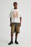 Boxy Cropped Music T Shirt, LCN MAN CLOUD/MEGADETH PEACE SELLS - alternate image 2