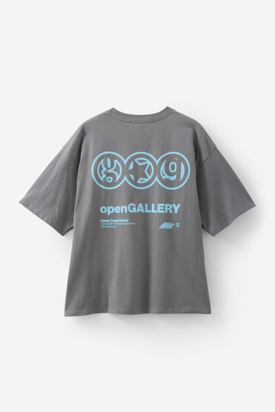 Open Gallery Box Fit Tshirt, OG OIL SLICK/IDEAS DEPT