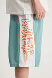 Half Half Panelled Boardshort, AQUA PEARL/MARKER SIGNATURE - alternate image 4