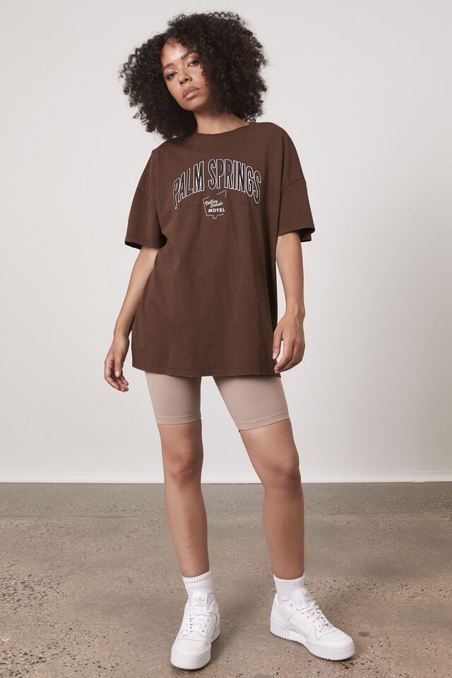 Original Relaxed Graphic Tee, WASHED CHOCOLATE/PALM SPRINGS