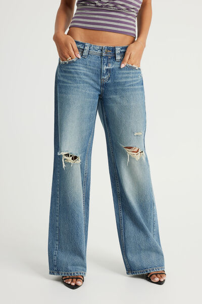 Luca Low Rise Jean, DISTORTION BLUE