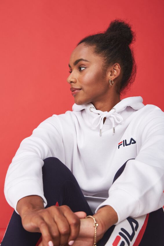 Fila Lcn Oversized Hoodie, OPTIC WHITE