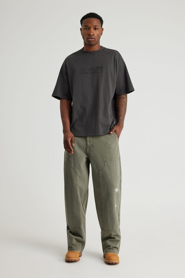 Box Fit Nfl Tshirt, LCN NFL SLATE/RAIDERS GOTHIC