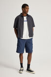 Half Half Short Sleeve Shirt, HH EBONY CHECK - alternate image 2