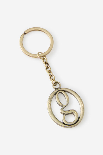 Open Gallery Keyring, GOLD