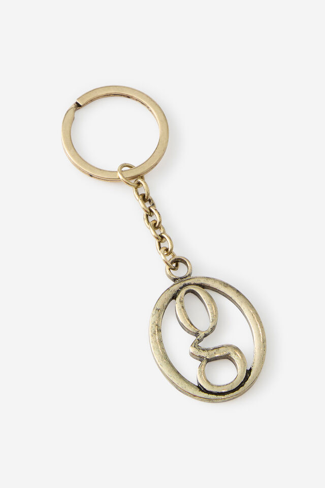 Open Gallery Keyring, GOLD
