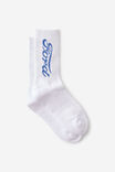 LCN WHITE FORD BLUE SCRIPT LOGO