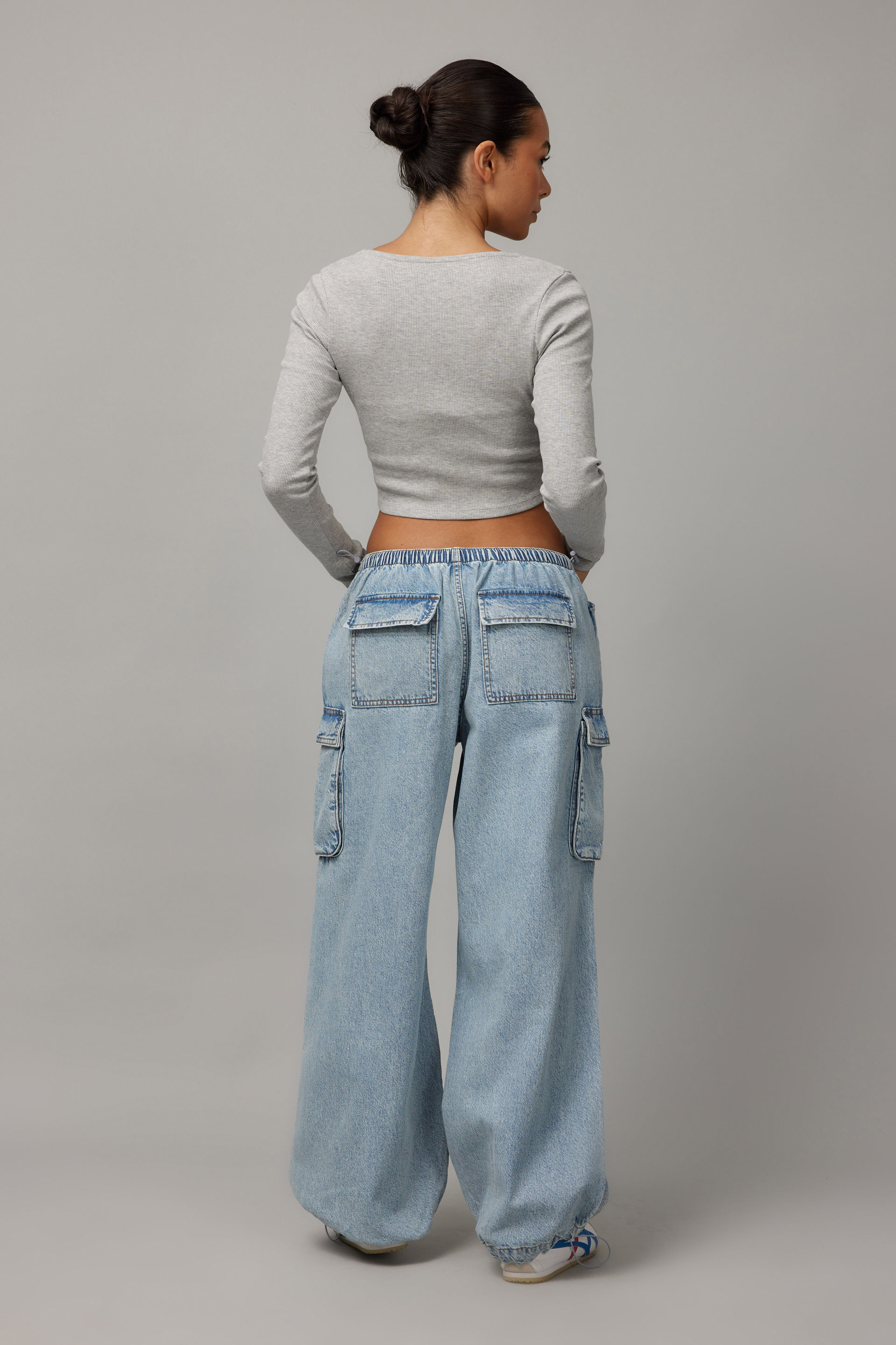 Freddie Denim Parachute Pant