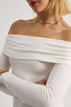 Shay Off Shoulder Long Sleeve Top, MARSHMELLOW - alternate image 4