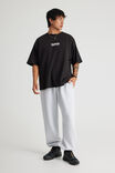 Baggy Cuffed Trackpant, SILVER MARLE - alternate image 5