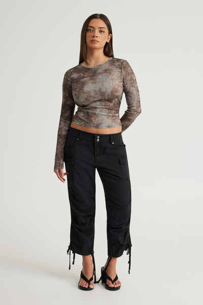 Gwen 3/4 Pants, NIGHT OPS BLACK