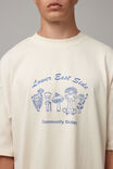Half Half Heavyweight Box Fit Graphic Tshirt, OG OFF WHITE/COMMUNITY GARDEN - alternate image 4