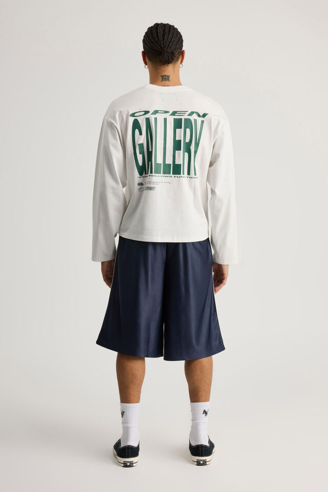 Open Gallery Longline Basketball Short, BLACK IRIS