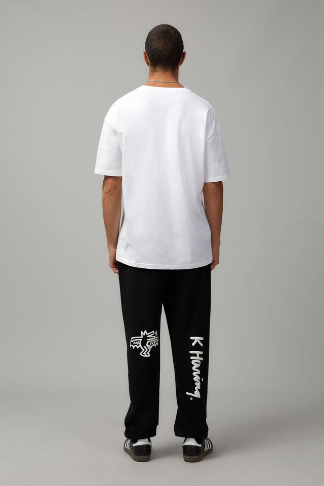 Keith Haring Relaxed Trackpant, LCN KEI BLACK/KEITH HARING MULTI
