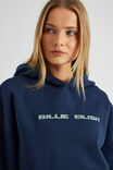 Lcn Music Slouchy Hoodie, LCN BRA NAVY BLAZER/BILLIE  EILISH - alternate image 4