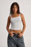 Quinn Tie Back Cami, MARSHMELLOW/BLACK POLKA DOT - alternate image 3
