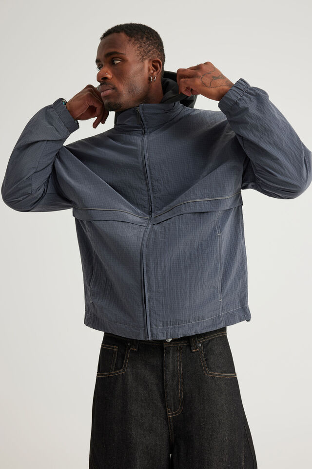 Authentics Spray Jacket, GREY RIP STOP