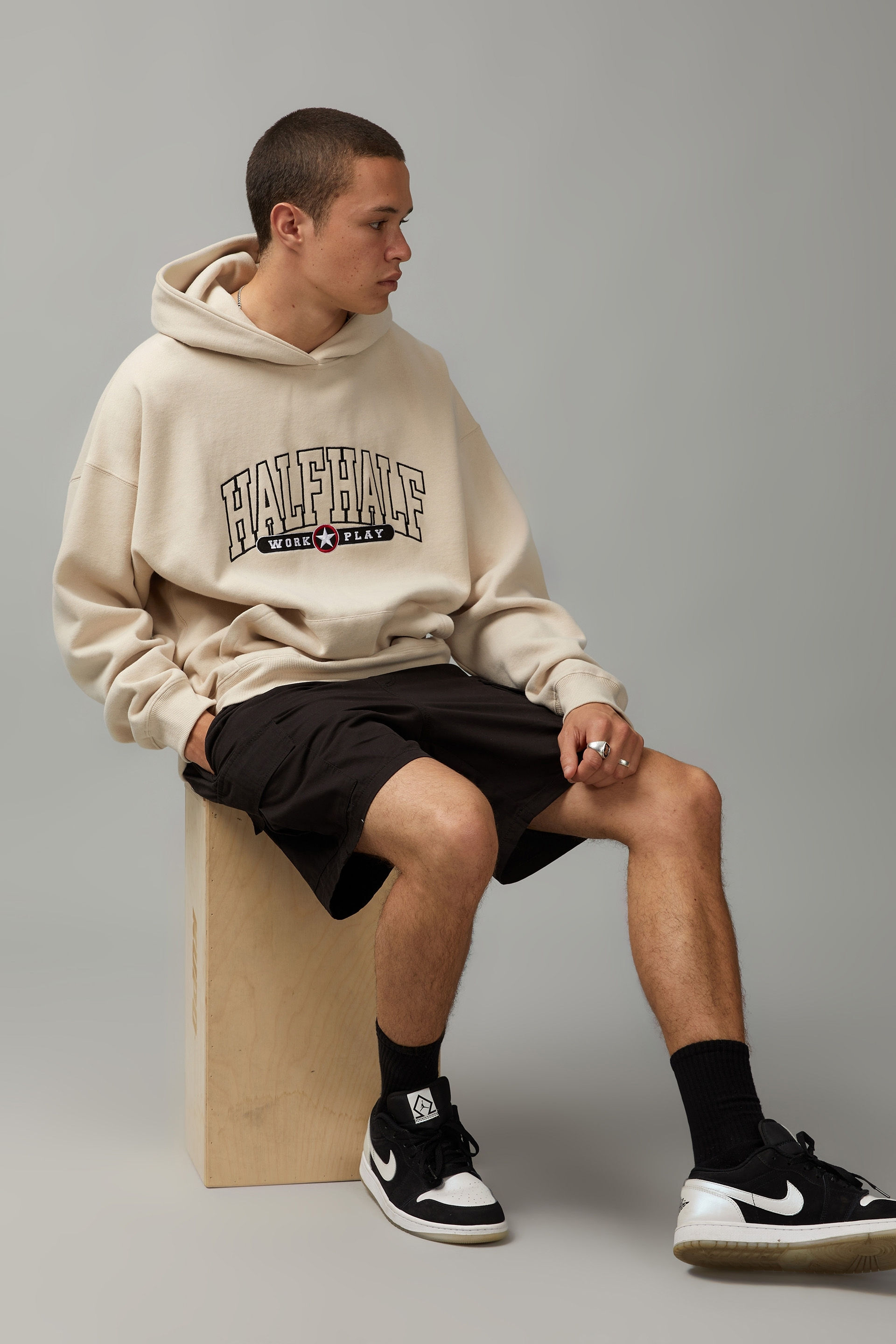 Half and half sweatshirt hotsell