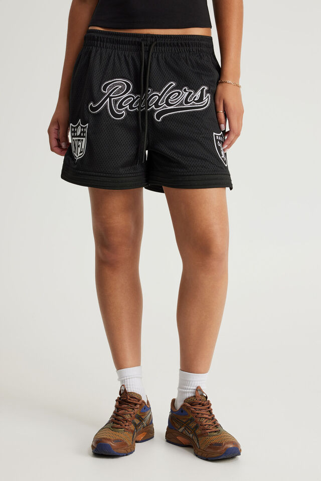 Lcn Nfl Field Short, LCN NFL BLACK/GLITTER RAIDERS