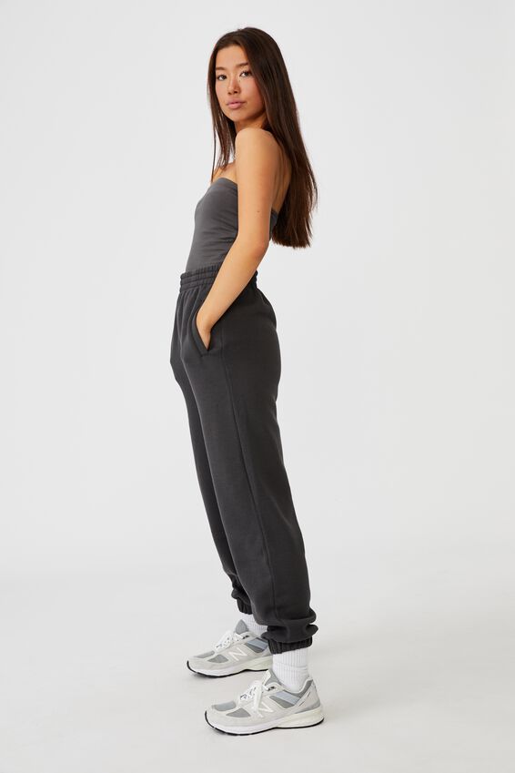 Super Slouchy Trackpant, ASPHALT