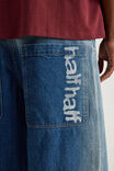 Half Half El Grande Baggy Jean, CLASSIC BLUE EXTREME SIDE SPRAY - alternate image 4