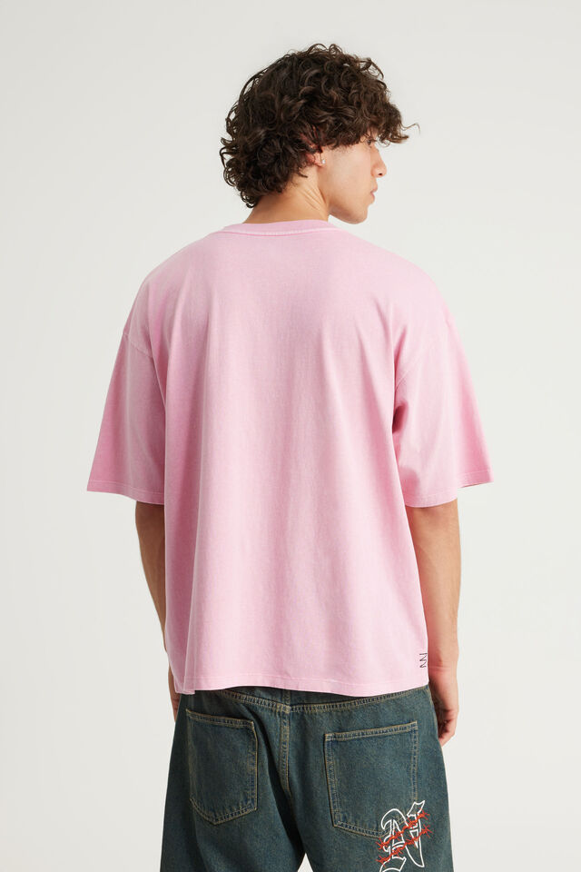 Notion Vintage Graphic Tshirt, NTN WASHED PINK GELATI/CYBER SIGIL