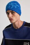 Half Half Beanie, ELECTRIC BLUE/MARINE BLUE - alternate image 3