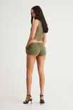 Tumblr Super Low Booty Short, MARCHING BAND OLIVE - example image 3